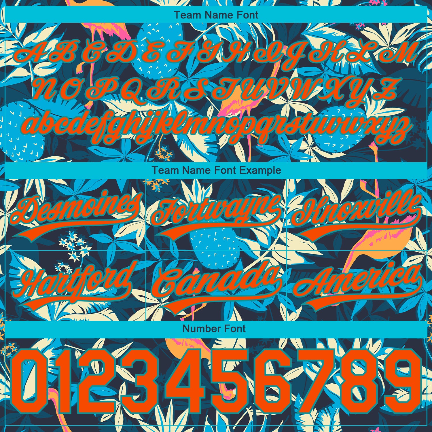 Custom Black Orange-Lakes Blue 3D Pattern Hawaii Palm Leaves And Flamingo Authentic Basketball Shorts