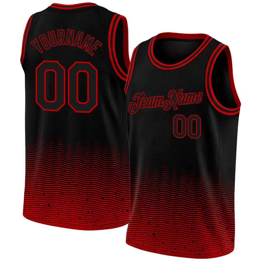 Custom Black Pinstripe Basketball Jerseys Sports Line Black Tank Top  Tagged Font-Camo - FansIdea