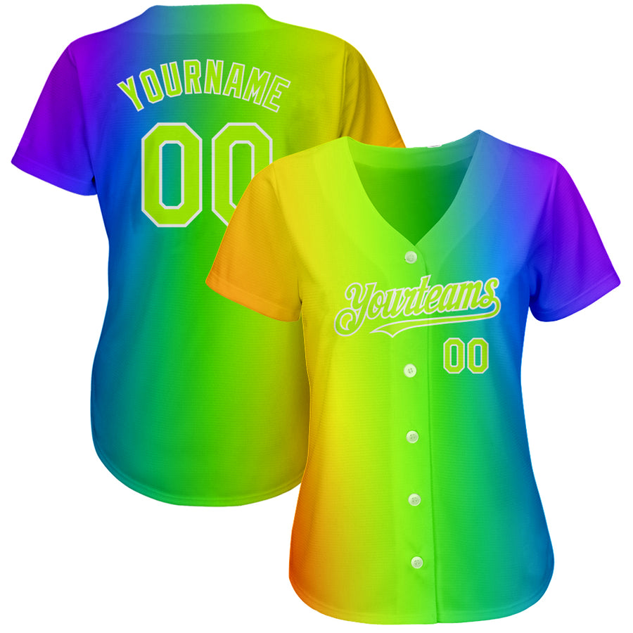 Custom Pride Baseball Jerseys, Rainbow Clothing