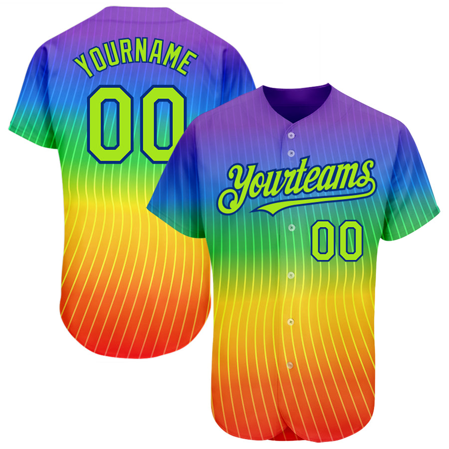 Custom Pride Baseball Jerseys, Rainbow Clothing