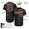 Custom Rainbow For Pride Month Love Is Love LGBT 3D Authentic Baseball Jersey