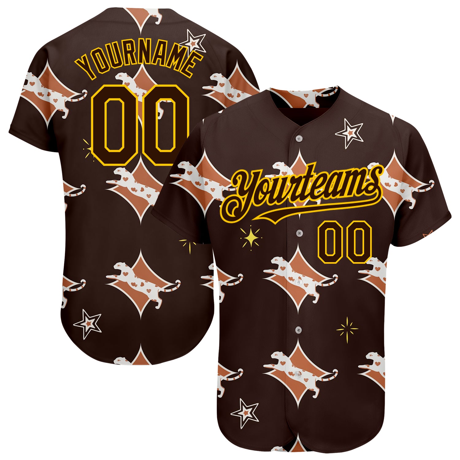 Custom Brown Baseball Jerseys  Brown Baseball Uniforms Design