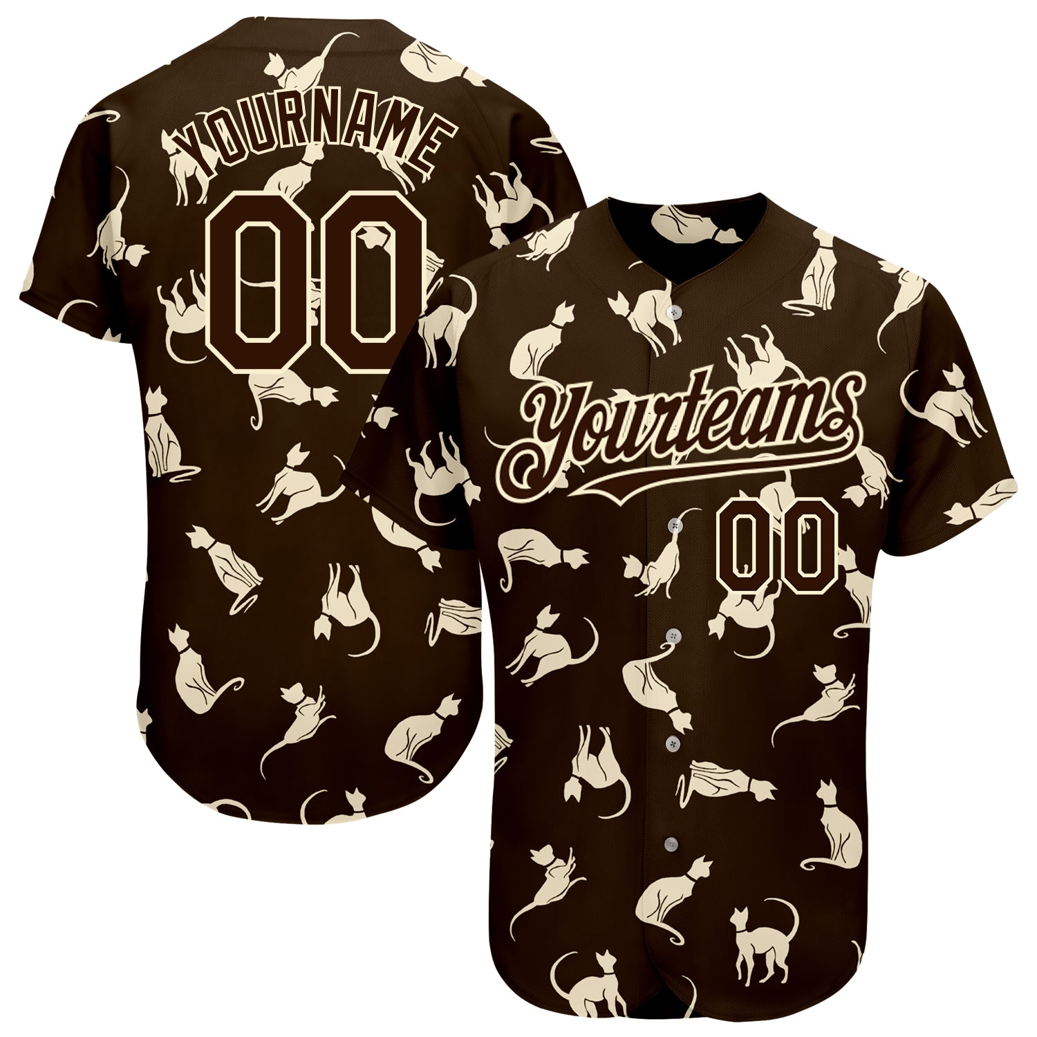 Custom Brown Baseball Jerseys  Brown Baseball Uniforms Design - FansIdea