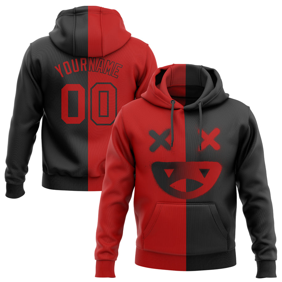 MLB New York Yankees Skull Red 3D Pullover Hoodie For Fans