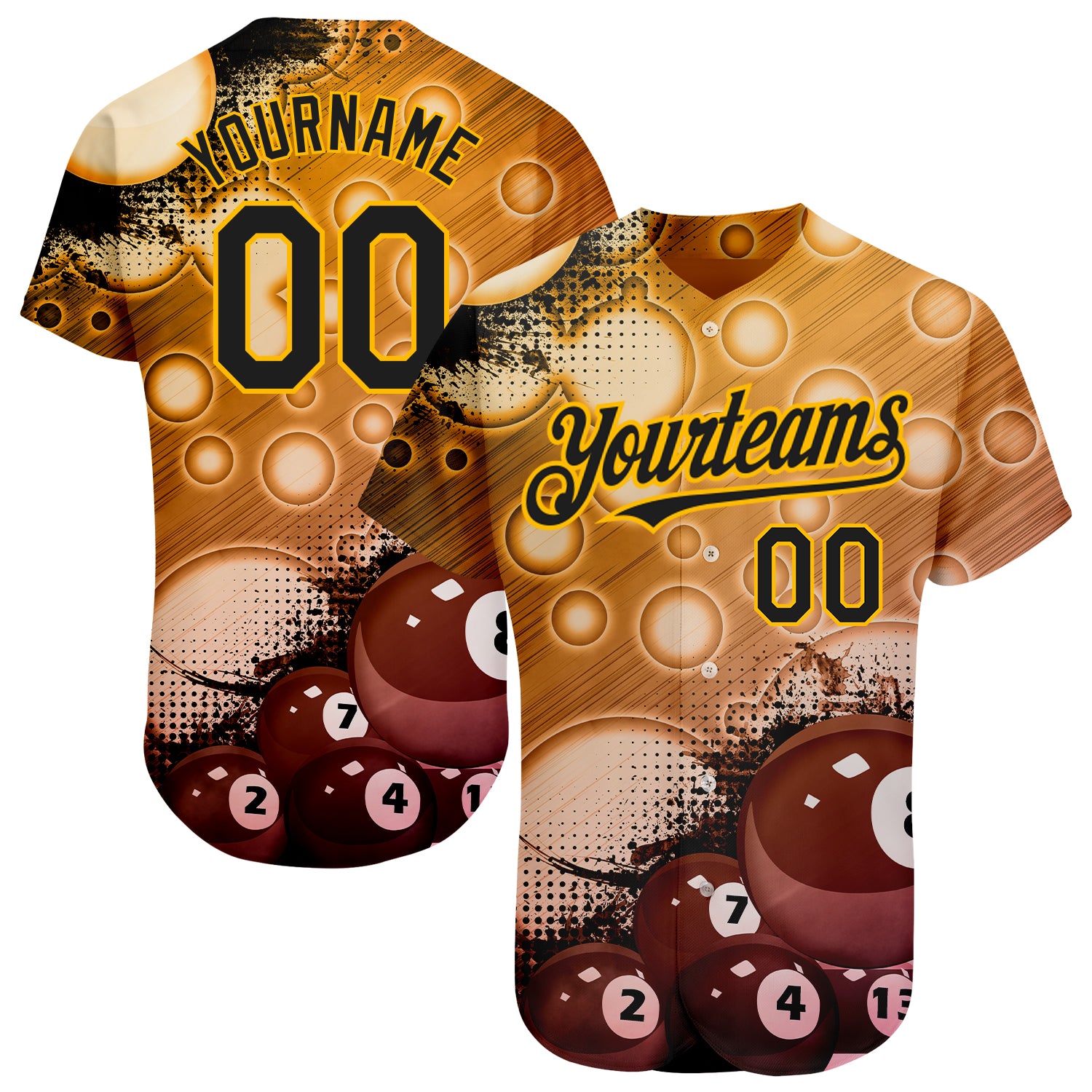 Custom 3D Pattern Baseball Jersey Kelly Green Gold-Black Design Authentic  St. Patrick's Day - FansIdea