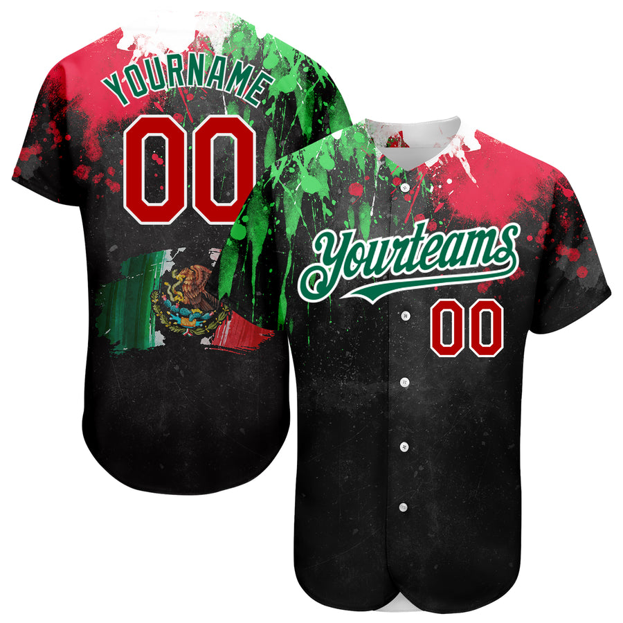 Custom Baseball Mexico Mexico Jerseys, Mexico Uniforms For Your Team