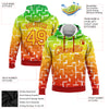 Custom Stitched Green Yellow-Red 3D Pattern Design Black History Month Sports Pullover Sweatshirt Hoodie