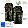 Custom Camo Black-Old Gold 3D American Flag Fashion Authentic Salute To Service Basketball Jersey