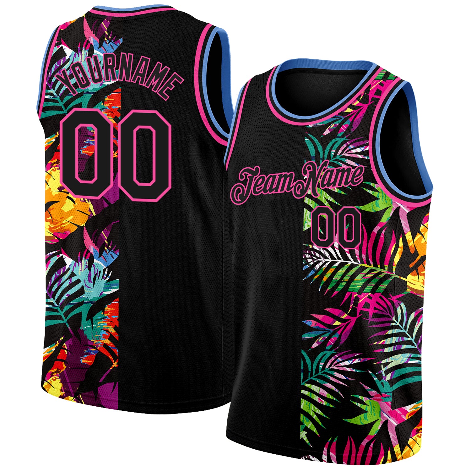 Pink and black basketball jersey online