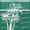 Custom Kelly Green White 3D Pattern Tropical Hawaii Coconut Trees Authentic Basketball Jersey