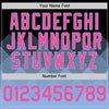 Custom Black Pink-Light Blue 3D Pattern Design Gradient Square Shapes Authentic Baseball Jersey