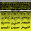 Custom Black Neon Yellow 3D Pattern Design Gradient Square Shapes Authentic Baseball Jersey