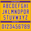 Custom Gold Purple-White Side Panel Abstract Lines Authentic City Edition Basketball Jersey