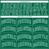 Custom Kelly Green White Side Panel Abstract Lines Authentic City Edition Basketball Jersey