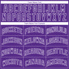 Custom Purple White Side Panel Abstract Lines Authentic City Edition Basketball Jersey