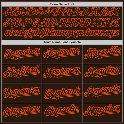 Custom Brown Orange 3D Pattern Design Abstract Splatter Grunge Art Authentic Baseball Jersey