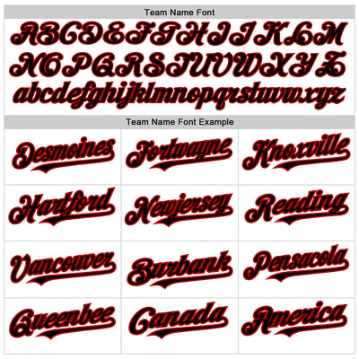 Custom White Black-Red 3D Pattern Design Abstract Sharp Shape Authentic Baseball Jersey