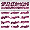 Custom White Black-Pink 3D Pattern Design Abstract Sharp Shape Authentic Baseball Jersey