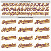 Custom White Purple-Gold 3D Pattern Design Abstract Sharp Shape Authentic Baseball Jersey