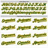 Custom White Green-Gold 3D Pattern Design Abstract Sharp Shape Authentic Baseball Jersey