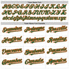 Custom White Kelly Green-Orange 3D Pattern Design Abstract Sharp Shape Authentic Baseball Jersey