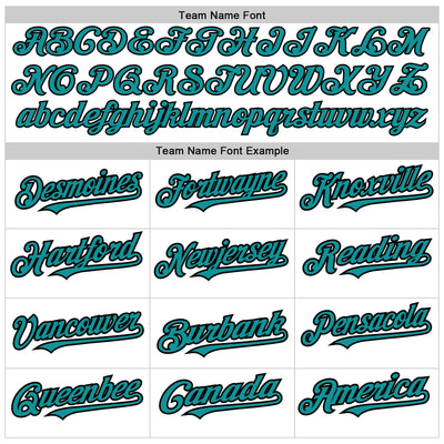 Custom White Teal-Black 3D Pattern Design Abstract Splash Authentic Baseball Jersey