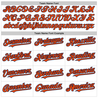 Custom White Orange-Navy 3D Pattern Design Abstract Splash Authentic Baseball Jersey