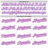 Custom White Light Blue-Pink 3D Pattern Design Abstract Splash Authentic Baseball Jersey