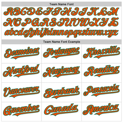 Custom White Orange-Kelly Green 3D Pattern Design Abstract Splash Authentic Baseball Jersey