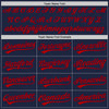 Custom Graffiti Pattern Red-Navy 3D Scratch Authentic Baseball Jersey