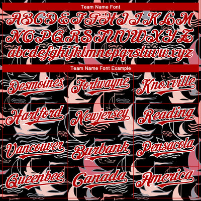 Custom Black Red-White 3D Pattern Design Sailing Boats Authentic Baseball Jersey