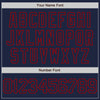 Custom Navy Red 3D Pattern Design Abstract Network Authentic Baseball Jersey