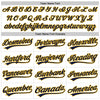 Custom White Navy-Gold 3D Pattern Design Curve Lines Authentic Baseball Jersey