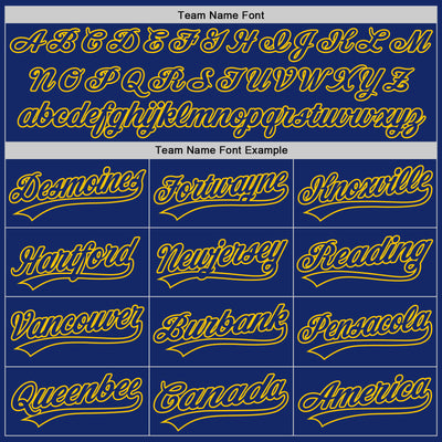 Custom Royal Yellow 3D Pattern Design Curve Lines Authentic Baseball Jersey