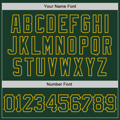 Custom Green Gold 3D Pattern Design Curve Lines Authentic Baseball Jersey