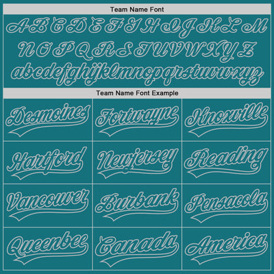 Custom Teal Gray 3D Pattern Design Curve Lines Authentic Baseball Jersey