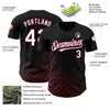 Custom Black White-Maroon 3D Pattern Design Leopard Print Fade Fashion Authentic Baseball Jersey