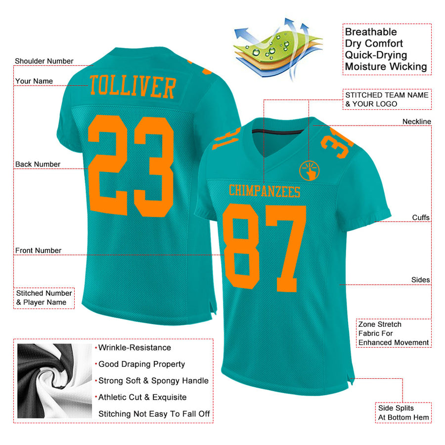 New Arrivals - Custom Football Team Jerseys & Uniforms Tagged 'Aqua' -  FansIdea