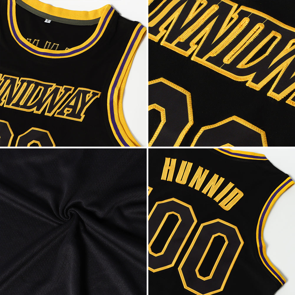 FANSIDEA Custom Neon Green Black-White Authentic Throwback Basketball Jersey Men's Size:L