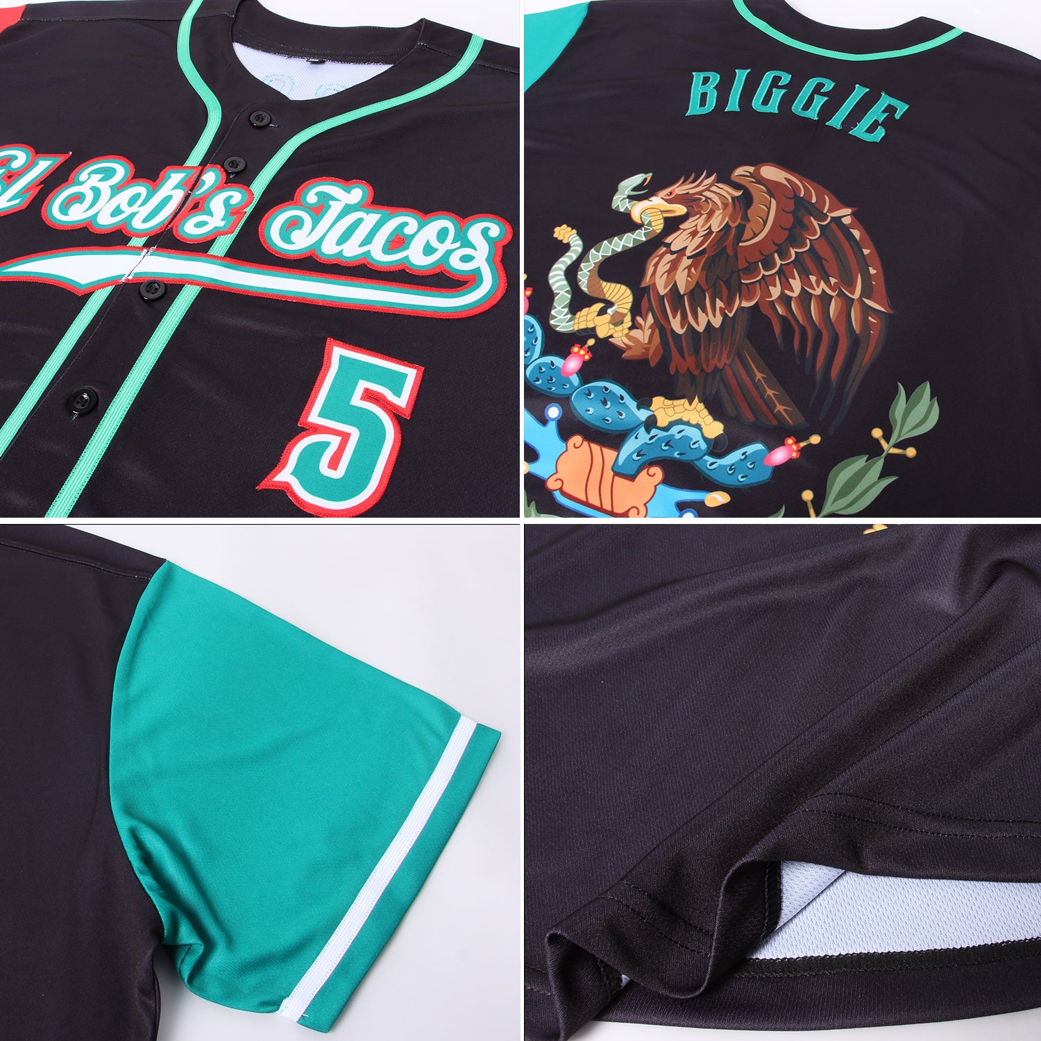 Custom Baseball Jersey Red Kelly Green-Black Authentic Gradient Fashion Women's Size:S