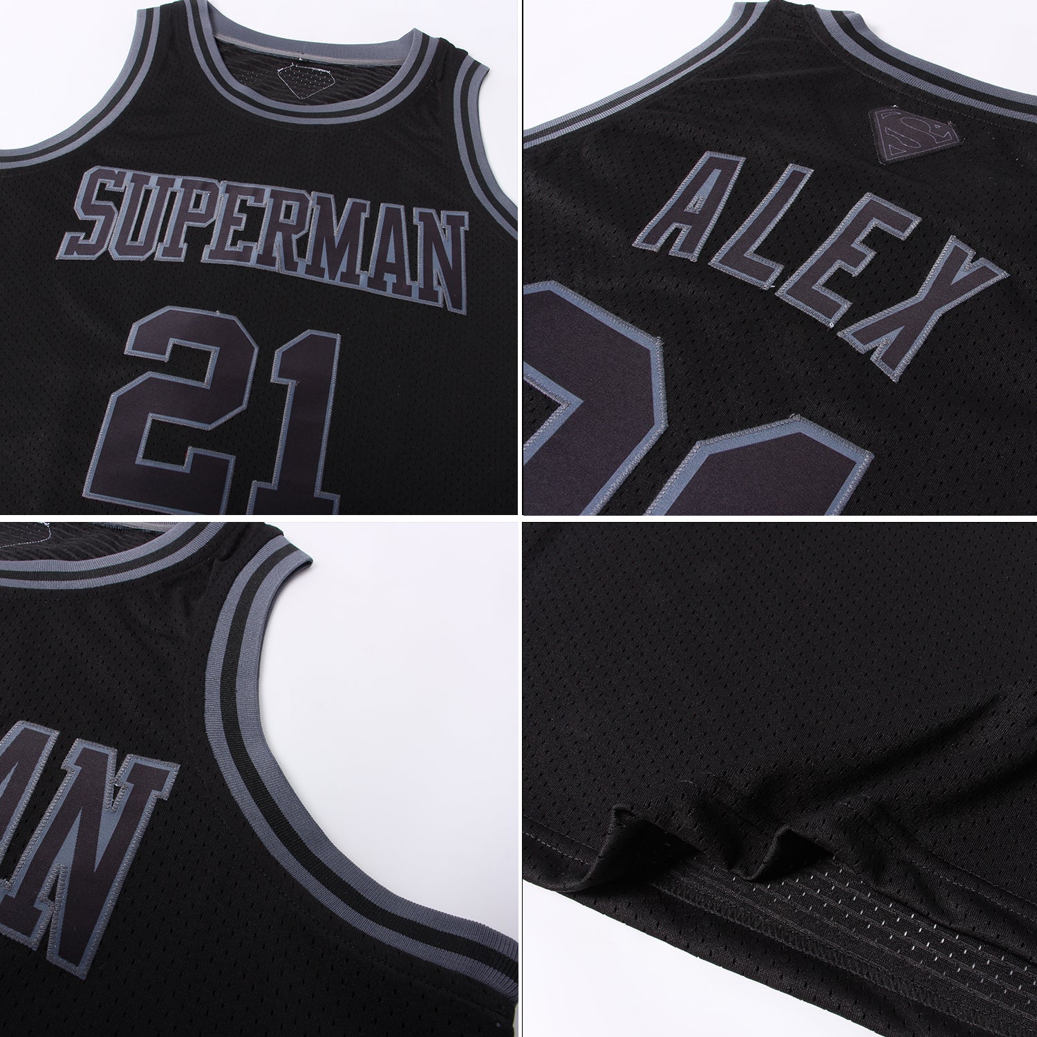 Cheap Custom White Black Authentic Throwback Basketball Jersey