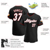 Custom Black White-Gray Authentic Baseball Jersey