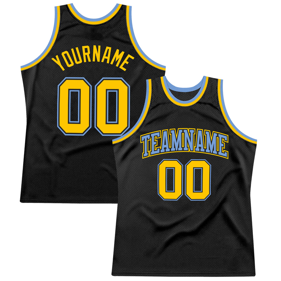 HKsportswear Custom Basketball Jerseys - Athletic Gold & White Home and Away - Old School Style - Includes Team Name, Player Name and Player Number