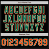 Custom Black Orange-Kelly Green Authentic Baseball Jersey