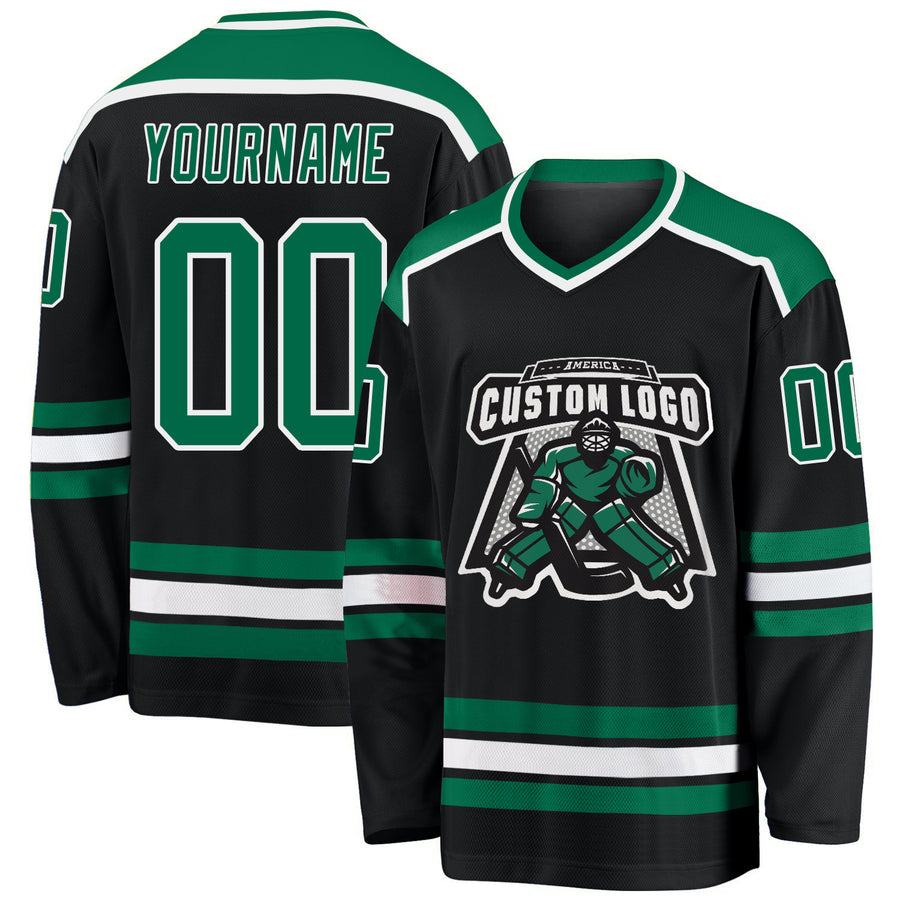 Personalized Anaheim Ducks Nhl Custom Black Green Bomber Jacket