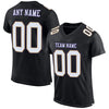 Custom Black White Old Gold-Purple Mesh Authentic Football Jersey