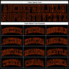 Custom Black Orange Pinstripe Black-Orange Authentic Basketball Jersey