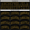 Custom Black Old Gold Authentic Throwback Basketball Jersey