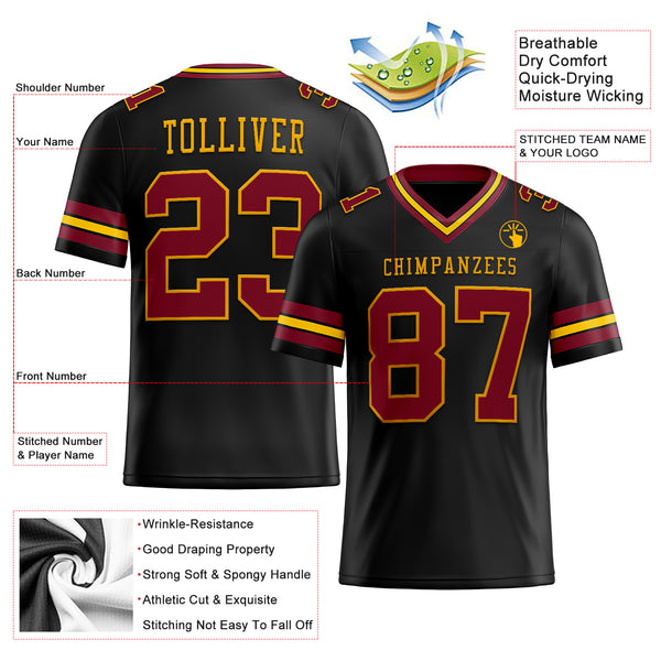 Kansas City Chiefs Black Kelce Crossover Hockey Jersey