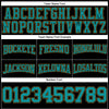 Custom Stitched Black Teal-Old Gold Football Pullover Sweatshirt Hoodie